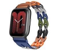 MiKoyi 20 mm Bracelet en Silicone Compatible avec Amazfit T-Rex 3 Pro 44 mm/Active 2 Square/Active 2/Active/GTR Mini/GTS 4, Doux Respirant Bracelet de Remplacement pour Amazfit GTS 4 Mini, Coloré