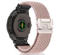 MiKoyi 20 mm QuickFit Bracelet Compatible avec Garmin Fenix 8 43 mm/7S Pro Solar/7S/6S/6S Pro/5S/5S Plus, Nylon Tressé Réglable Sport Bracelet pour Descent Mk3S/Mk3Si/Mk2S/D2 Delta S, Kaki Clair