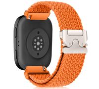 MiKoyi 22 mm Bracelet Compatible avec Amazfit T-Rex 3 Pro 48 mm/Balance 2/Bip 6/Balance/Bip 5/Bip 5 Unity/Cheetah/Cheetah Pro, Nylon Tressé Réglable Sport Bracelet pour Amazfit GTR 4, Orange