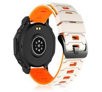 MiKoyi 22 mm Bracelet en Silicone Compatible avec Amazfit Bip Max/Active Max/T-Rex 3 Pro 48 mm/Balance 2/Balance/Bip 6/5, Doux Sport Bracelet de Remplacement pour Amazfit Cheetah Pro, Laiteux Orange