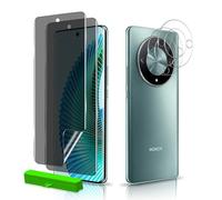 MiKoyi Anti-Espion Protection D'écran pour Honor Magic 6 Lite 5G, Dureté 9H Verre Trempé Protection Objectif Caméra et TPU Spy Privacy Film D'écran avec Outil D'installation pour Honor Magic 6 Lite 5G