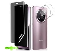 MiKoyi Anti-Espion Protection D'écran pour Honor Magic 7 Lite 5G, Dureté 9H Verre Trempé Protection Objectif Caméra et TPU Spy Privacy Film D'écran avec Outil D'installation pour Honor Magic 7 Lite