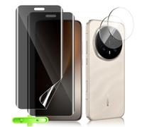 MiKoyi Anti-Espion Protection D'écran pour Honor Magic 8 Pro 5G, Dureté 9H Verre Trempé Protection Objectif Caméra et TPU Spy Privacy Film pour Honor Magic8 Pro 5G
