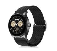 MiKoyi Bracelet 22 mm Compatible avec Huawei Watch GT 5 Pro/GT 5/GT4/4 Pro/Ultimate/Buds - Nylon Tressé Réglable Sport pour 46 mm, Noir