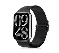 MiKoyi Bracelet Compatible avec Xiaomi Redmi Watch 6/5 / 4, Nylon Tressé Sport Bracelets pour Xiaomi Smart Band 9 Pro/Smart Band 8 Pro, Noir