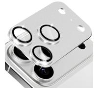 MiKoyi Caméra Arrière Protecteur Compatible avec iPhone 17 Pro Max, Objectifs Verre Trempé Protection Lentille Aluminium Protecteurs D’Objectif pour iPhone 17 Pro Max, Argent