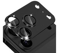 MiKoyi Caméra Arrière Protecteur Compatible avec iPhone 17 Pro Max, Objectifs Verre Trempé Protection Lentille Aluminium Protecteurs D’Objectif pour iPhone 17 Pro Max, Noir