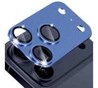 MiKoyi Caméra Arrière Protecteur Compatible avec iPhone 17 Pro, Objectifs Verre Trempé Protection Lentille Aluminium Protecteurs D’Objectif pour iPhone 17 Pro, Bleu Foncé