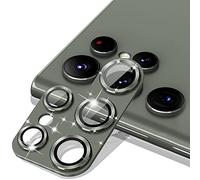 MiKoyi Caméra Arrière Protecteur Compatible avec Samsung Galaxy S23 Ultra 5G Protection pour Objectifs Photo Verre Trempé Protection Lentille Aluminium Protecteurs D’objectif 9H Dureté Vert