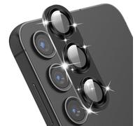 MiKoyi Caméra Arrière Protecteur pour Samsung Galaxy S24 Plus, Protection Lentille Aluminium Verre Trempé Haute Définition Protecteurs D’Objectif pour Samsung Galaxy S24 Plus, Noir