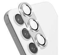 MiKoyi Caméra Arrière Protecteur pour Samsung Galaxy S24, Protection Lentille Aluminium Verre Trempé Haute Définition Protecteurs D’Objectif pour Samsung Galaxy S24, Argent