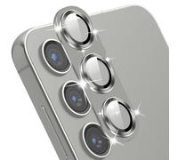 MiKoyi Caméra Arrière Protecteur pour Samsung Galaxy S24, Protection Lentille Aluminium Verre Trempé Haute Définition Protecteurs D’Objectif pour Samsung Galaxy S24, Gris