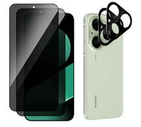 MiKoyi Protection D’Écran Verre Trempé Compatible avec Huawei Pura 80 5G, [2+2 Pièces] Caméra Arrière Protecteur Anti-Espion Protecteurs Dureté 9H Privacy Film pour Huawei Pura 80 5G