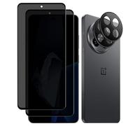 MiKoyi Protection D’Écran Verre Trempé Compatible avec OnePlus 13R 5G, [2+2 Pièces] Caméra Arrière Protecteur Anti-Espion Protecteurs Dureté 9H Privacy Film pour OnePlus 13R 5G