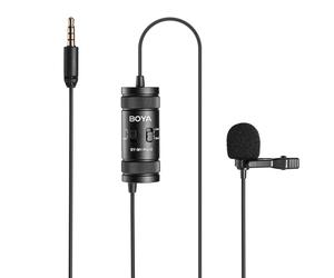 Mikrofon krawatowy przewodowy do smartfonów kamer 3.5 mm TRRS 6m - czarny