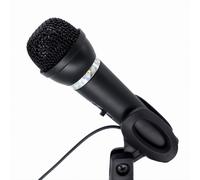 Mikrofon pojemnościowy Gembird z uchwytem na biurko MIC-D-04 | 3,5 mm jack | Kolor czarny
