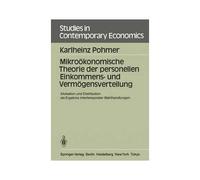 Mikroökonomische Theorie Der Personellen Einkommens- Und Vermögensverteilung