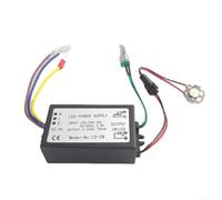 Mikroscope Netzteil LED 3W Dimmbar 100-240V Schwarz Mikroscope Stromversorgung 5W Einstellbare Helligkeit ABS LED Netzteil für Mikroscope 3W Global Voltage 6500K Dimmbare Lichtquelle Mikroscope 5W(LD