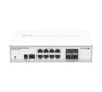 Mikrotik CRS112-8G-4S-IN commutateur réseau L3 Gigabit Ethernet (10/100/1000) Connexion Ethernet, supportant l'alimentation Via ce Port (PoE) Blanc