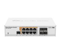 Mikrotik CRS112-8P-4S-IN commutateur réseau Gigabit Ethernet (10/100/1000) Connexion Ethernet, supportant l'alimentation via ce port (PoE) Blanc