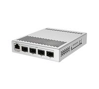 MikroTik CRS305-1G-4S+in commutateur réseau Géré Gigabit Ethernet (10/100/1000) Connexion Ethernet, supportant l'alimentation Via ce Port (PoE) Blanc
