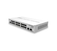 Mikrotik CRS326-24G-2S+IN Commutateur Géré 24x Gigabit Ethernet, 2x SFP+ 10G, PoE Passif, 512MB RAM, 16MB Flash, Montage Rack, Blanc