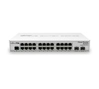 Mikrotik CRS326-24G-2S+IN commutateur réseau Géré Gigabit Ethernet (10/100/1000) Connexion Ethernet, supportant l'alimentation via ce port (PoE) Blanc