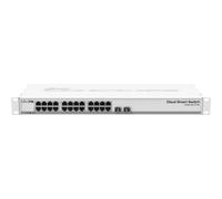Mikrotik CRS326-24G-2S+RM commutateur réseau L2 Gigabit Ethernet [10/100/1000] Gris Connexion Ethernet, supportant l'alimentation via ce port [PoE] (Cloud Router Switch - 326-24G-2S+RM 800 MHz CPU - 5