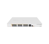 Mikrotik CRS328-24P-4S+RM : Switch Gigabit Ethernet L2/L3 Géré 24 ports RJ45 PoE+ 4 ports SFP+ 128 Gbps 1U, CPU 800MHz, 512MB RAM, Rackmount