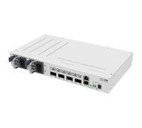 Mikrotik CRS504-4XQ-IN commutateur réseau Géré Fast Ethernet (10/100) Connexion Ethernet, supportant l'alimentation via ce port (PoE) Blanc