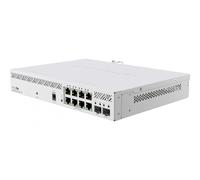 Mikrotik CSS610-8P-2S+IN commutateur réseau Géré Gigabit Ethernet (10/100/1000) Connexion Ethernet, supportant l'alimentation via ce port (PoE) Blanc