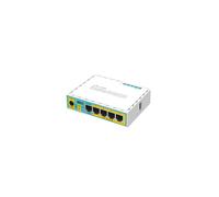 Mikrotik hEX PoE lite (RB750UPR2) Routeur Fast Ethernet 5xRJ45 PoE, 1xUSB, 64Mo RAM, 16Mo Flash, Blanc, Alimentation Secteur Incluse