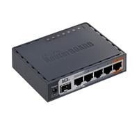 MikroTik Hex S Routeur connecté Gigabit Ethernet Noir