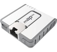 MikroTik mAP lite - 10 100 Mbps - 2.4 GHz - IEEE 802.11b - IEEE 802.11g - IEEE 802.11n - IEEE 802.3af - IEEE 802.3at - 1 Mbps -96 11 Mbps -89 6 Mbps -93 54 Mbps -74 MCS0 -93 MCS7 -71 - 3.5 W - Blanc