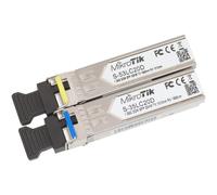 MikroTik Paire de modules SFP 1,25G bidirectionnels monomode, 20 km S-3553LC20D