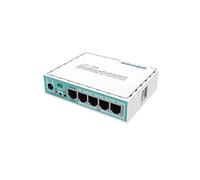 Mikrotik RB750GR3 Routeur connecté Gigabit Ethernet Turquoise, Blanc