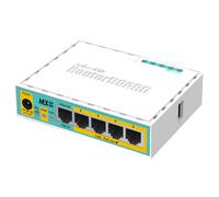 MikroTik Routeur hEX PoE lite avec 4 ports PoE passifs en sortie RB750UPr2
