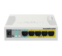 MikroTik Commutateur réseau CSS106-1G-4P-1S Gigabit Ethernet (10/100/1000) PoE Blanc