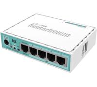 Mikrotik Wired Ethernet Router (No Wifi) RB750Gr3, hEX, Dual Core 880MHz CPU, 256MB RAM, 16 MB (MicroSD), 5xGigabit LAN, USB, PCB and Voltage temperature monitor, Beeper, IP20, Plastic Case, RouterOS