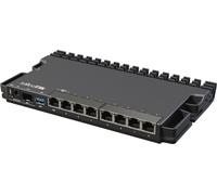 MikroTik Wired Ethernet Router RB5009UG+S+IN, Quad core 1.4 GHz CPU, 1xSFP+, 7xGigabit LAN, 1x2.5G LAN, 1xUSB, Peut être alimenté de 3 manières différentes, Contrôle de la température du CPU, Montage