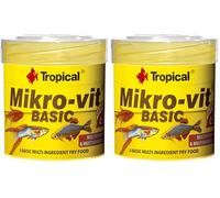 MIKROVIT Basic 50ml / 32g - Nourriture de Base à Multi ingrédients pour alevins (Lot de 2)