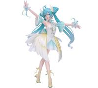 Miku - Figurine d'action - 20 cm - Jolie robe de cygne - Statue de fille - En PVC - Modèle statique pour écran de bureau - Cadeau
