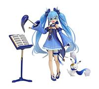 Miku Figurine Miku Figurine Anime Figurine Miku's Action Mdell Movable Change Head Accessoires Super Action Statue Sculpture Position Collection Décoration Cadeau 13,5 cm
