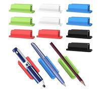 MIKULLE Porte Stylos Bureau, 10pcs, 5 Couleurs | Porte Stylo Blouse, Porte Stylo Infirmiere, Adhésif 3M Autocollant, Mural Adhesif