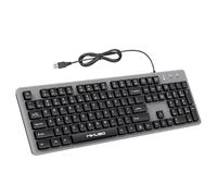 MIKUSO Clavier filaire gravé au laser - Ne se décolore pas - Sensation agréable au toucher - Interface USB adaptée pour les ordinateurs et ordinateurs portables - Claviers 104 de taille complète
