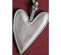 Mikuta The Silver Heart Leather Key Ring Silver Taille: OS | Outlet | Femme | Gris
