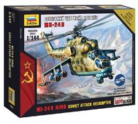 Mil-24 VP Soviet Attack Hélicoptère 1:144 Plastique Model Kit Zvezda