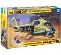 MIL MI-24P "HIND" SOVIET ATTACK HELICOPTER - ZVEZDA 1/72 Plastic Kit
