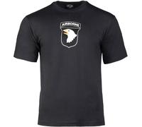 Mil-Tec Airborne, t-shirt M Noir Noir