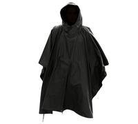 Army RIP STOP PONCHO Taille unique Noir